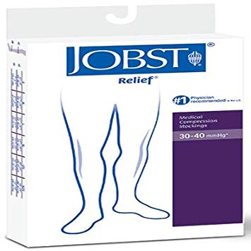 Jobst Medical Legware Stockings Relief Compression Knee High 30-40 mm ...